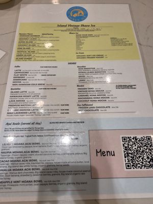 Menu photo 5 Island Vintage Shave Ice Honolulu, HI