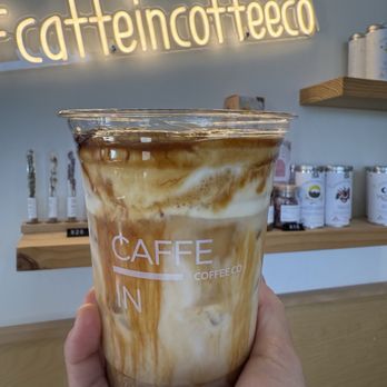 Caffe In Coffee Co - white mocha cream top latte - Coffee & Tea Near Me - Anaheim, California Caffe In Coffee Co - white mocha cream top latte - Coffee & Tea Near Me - Anaheim, California