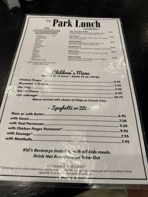 Menu photo 3 The Park Lunch Newburyport, MA Menu photo 3 The Park Lunch Newburyport, MA
