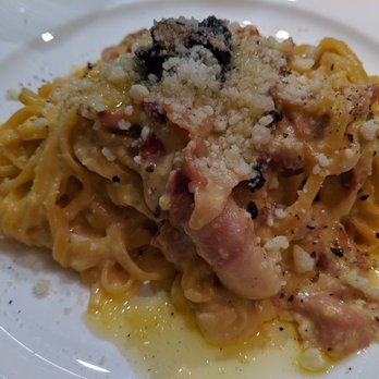 Soul Kitchen Café - black truffle bacon carbonara pasta - Italian Near Me - Mestre, VE Soul Kitchen Café - black truffle bacon carbonara pasta - Italian Near Me - Mestre, VE