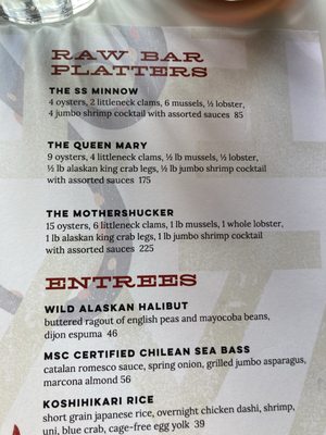 Menu photo 1 Fishing With Dynamite Manhattan Beach, CA