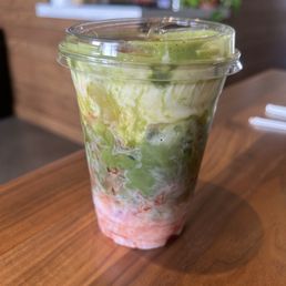 Strawberry Banana Matcha Latte Strawberry Banana Matcha Latte