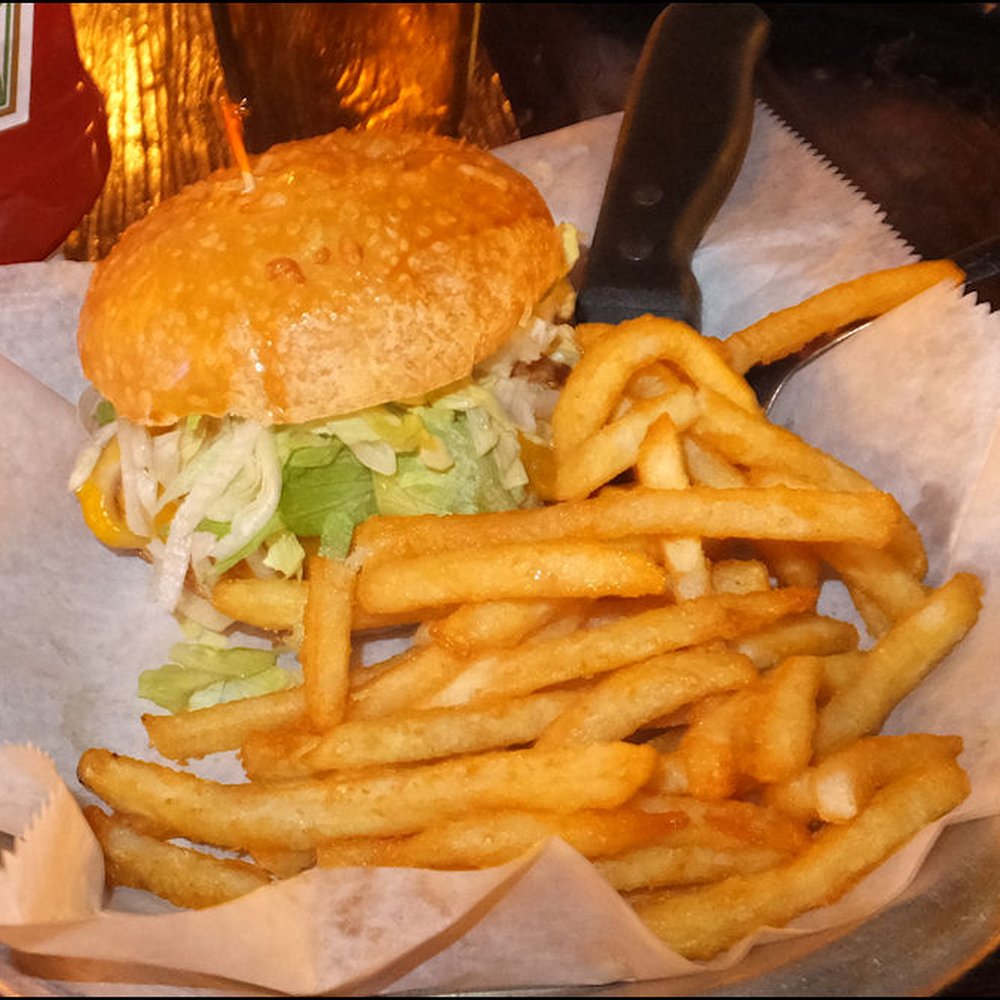 Aaron Schat's Roadhouse - Allow me to start out by saying the "Shot Gun" burger is as good as it gets. Ditto for the fries. My photo doesn't do justice to the amazi - American Near Me - Bishop, California Aaron Schat's Roadhouse - Allow me to start out by saying the "Shot Gun" burger is as good as it gets. Ditto for the fries. My photo doesn't do justice to the amazi - American Near Me - Bishop, California