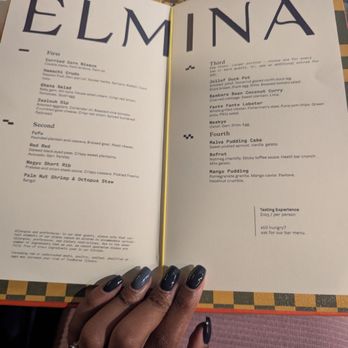 Elmina - Set menu with 4 courses and their options - African Near Me - Washington, DC, District of Columbia