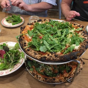 Talula's - farm salad, Pesty Vegan (on top) - Pizza Near Me - Asbury Park, New Jersey