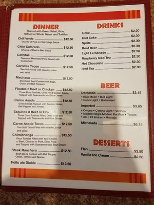 Menu photo 5 C and T's Restaurant Pollock Pines, CA