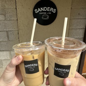Sanders Coffee - Iced caramel latte with oat milk & Iced Cozy - Coffee & Tea Near Me - Heber-Overgaard, Arizona Sanders Coffee - Iced caramel latte with oat milk & Iced Cozy - Coffee & Tea Near Me - Heber-Overgaard, Arizona