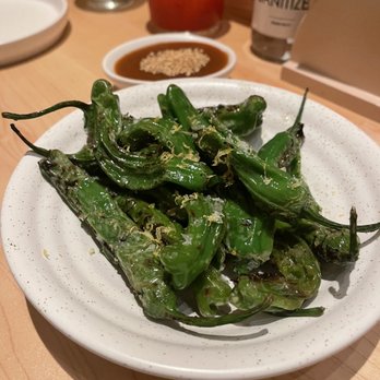 Nami Nori - shishito peppers with honey miso - Sushi Bars Near Me - Brooklyn, New York Nami Nori - shishito peppers with honey miso - Sushi Bars Near Me - Brooklyn, New York