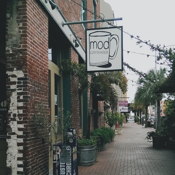 MOD Coffeehouse - Exterior. Very pleasing on the eyes. - Coffee & Tea Near Me - Galveston, Texas