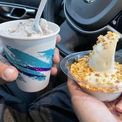 Stoddard's Frozen Custard - I ordered mine in a cone with extra sprinkles and he hardly had any Oreos... $10.15 for these two small items! Outrageous