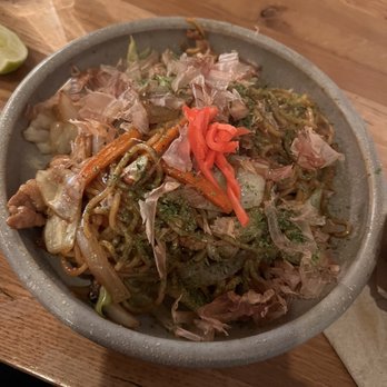 Nute's - Pork Belly Yakisoba - barely any pork belly - Thai Near Me - San Francisco, California Nute's - Pork Belly Yakisoba - barely any pork belly - Thai Near Me - San Francisco, California