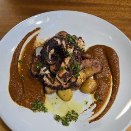 Grilled octopus appetizer