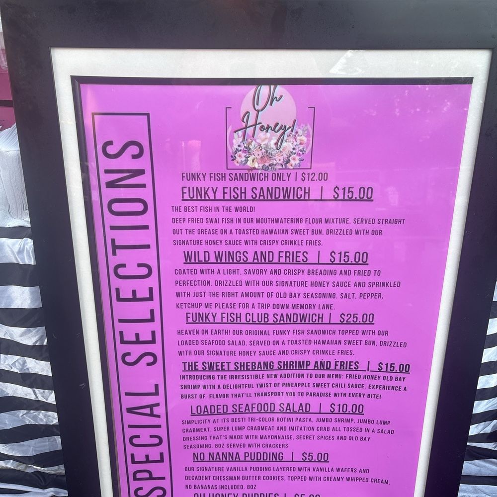 Oh Honey On the Bay - Menu - Seafood Near Me - Baltimore, Maryland Oh Honey On the Bay - Menu - Seafood Near Me - Baltimore, Maryland