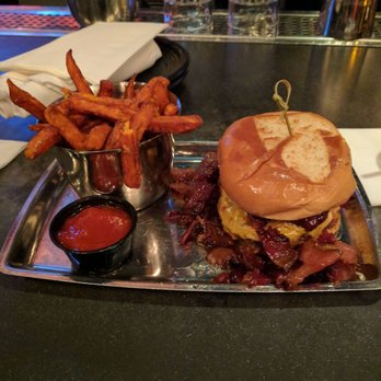 The LKSD - manimal burger and sweet potato fries - Burgers Near Me - Downey, California The LKSD - manimal burger and sweet potato fries - Burgers Near Me - Downey, California