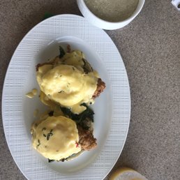 Chicken egg Benedict, also had the biscuits and gravy . Mimosa and amaretto sour Chicken egg Benedict, also had the biscuits and gravy . Mimosa and amaretto sour