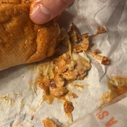 Wrong sandwich order. Buffalo chicken. Wrong sandwich order. Buffalo chicken.