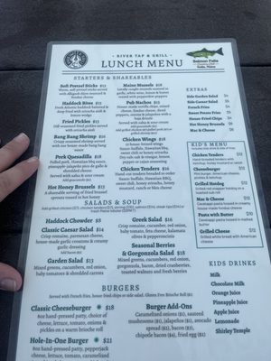 Menu photo 8 The River Tap & Grill Hollis, ME