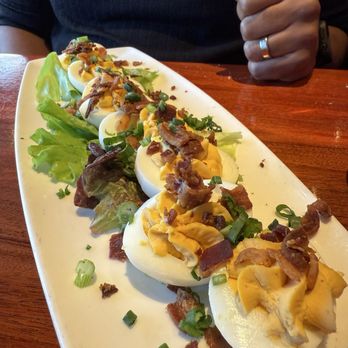 Lucky 32 Southern Kitchen - Voodoo Deviled Eggs - New American Near Me - Cary, North Carolina