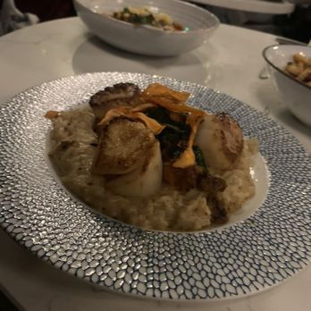 Copper Vine Inn - Another view of the big scallops with risotto - Wine Bars Near Me - New Orleans, Louisiana