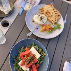 Bistro At Lake Chelan - Watermelon & feta salad + The burrata plate