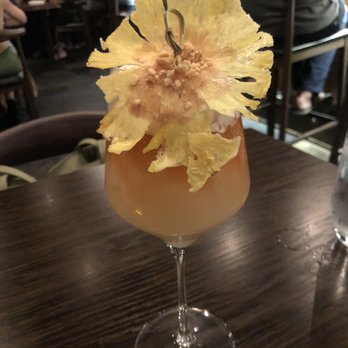 Sparrow + Wolf - Pier Pressure cocktail -so pretty - New American Near Me - Las Vegas, Nevada