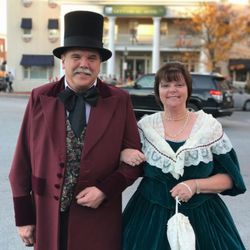 Stage & Screen - My wife and I in front of The Historic Gettysburg Hotel.