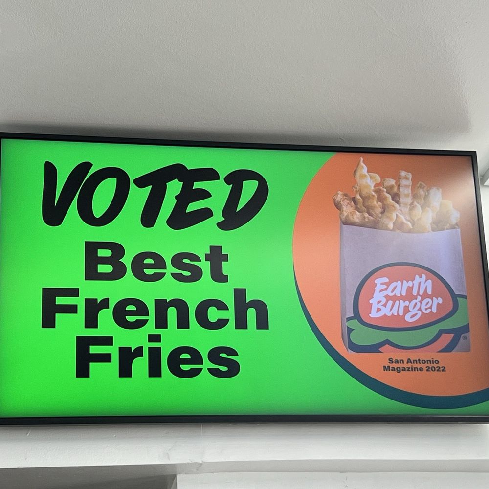 Earth Burger - Can't fight fate when it comes to award winning fries - Burgers Near Me - San Antonio, Texas