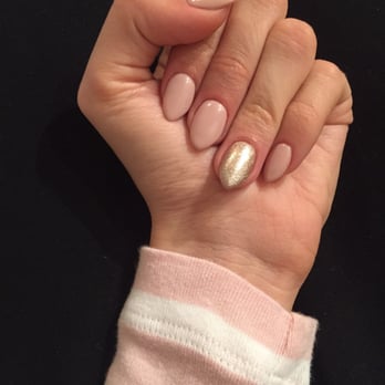 PJ Nails & Spa - Light pink almond nails, neat, well shaped, even color, and my favorite set yet! - Nail Salons Near Me - Austin, Texas