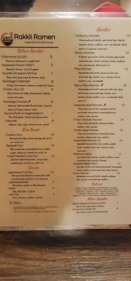 Menu photo 6 Rakkii Ramen Bethlehem, PA Menu photo 6 Rakkii Ramen Bethlehem, PA