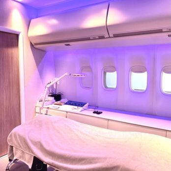 First Class BR - How beautiful is this space?! Set up to look like an airplane where you can relax and make your destination to glowing skin! - Skin Care Near Me - San Jose, California First Class BR - How beautiful is this space?! Set up to look like an airplane where you can relax and make your destination to glowing skin! - Skin Care Near Me - San Jose, California