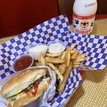 MedGrill - Cheese BurgerFries - Mediterranean Near Me - Mill Creek, Washington