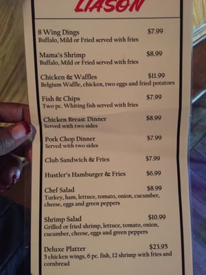 Menu photo 2 Liason Restaraunt Petersburg, VA