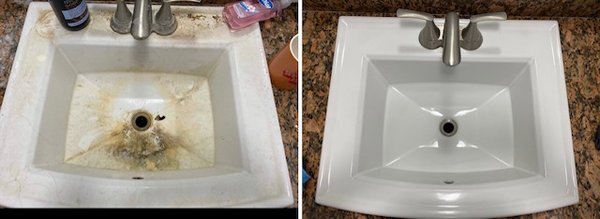 Sink tranformations - Some before and after work of our clients sinks. Sink tranformations - Some before and after work of our clients sinks.