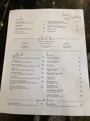 Menu photo 4 Bar By Fleeting Savannah, GA