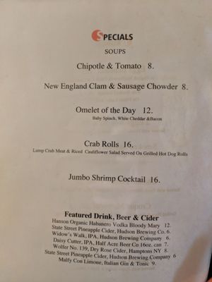 Menu photo 2 Red Dot Restaurant & Bar Hudson, NY