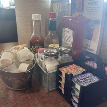 Huckleberry's Breakfast and Lunch - I love a well stocked condiments - Breakfast & Brunch Near Me - Stockton, California