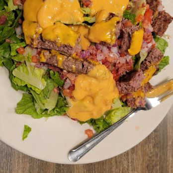 The Blind Pig - Pig Out Cheeseburger Salad - Sports Bars Near Me - Cedar Rapids, Iowa