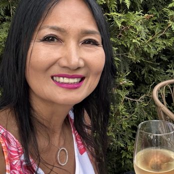 flora - Enjoying a glass of Sauvignon at the patio - New American Near Me - Westhampton Beach, New York