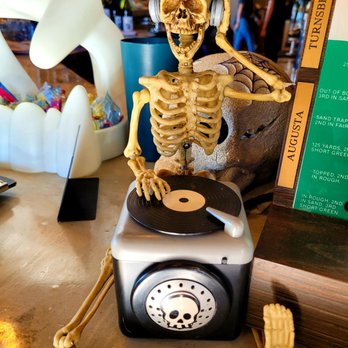 Tilted cafe - Very cool Halloween decor - Bars Near Me - Hiawassee, Georgia
