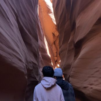 Antelope Valley Canyon Tours - Walking back from Slot Canyon #1 - Hiking Near Me - Page, Arizona