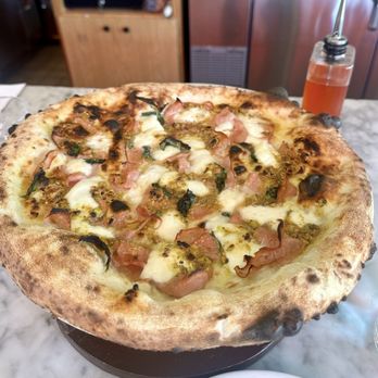 Coda Di Volpe - Mortadella e Pistachio pizza - Pizza Near Me - Chicago, Illinois Coda Di Volpe - Mortadella e Pistachio pizza - Pizza Near Me - Chicago, Illinois