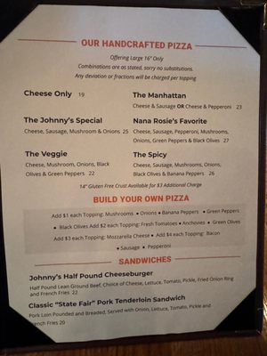 Menu photo 4 Johnny Manhattan's Hubertus, WI Menu photo 4 Johnny Manhattan's Hubertus, WI