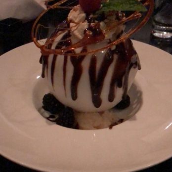 Oishii Boston - Coconut Sphere with Coffee Mousse and Yuzu Sherbet - Japanese Near Me - Boston, Massachusetts Oishii Boston - Coconut Sphere with Coffee Mousse and Yuzu Sherbet - Japanese Near Me - Boston, Massachusetts