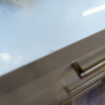 Golden Surface Countertops - Brought a slab that was already chipped. He fixed it with caulking saying that we won't notice it - General Contractors Near Me - Reno, Nevada