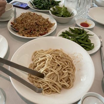 Panda Inn - Garlic Noodles  Pork Fried Rice  String Beans - Chinese Near Me - Glendale, California