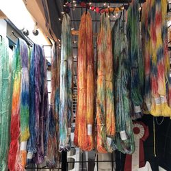 A Wee Bit Warped - Hand painted bamboo/cotton yarn!