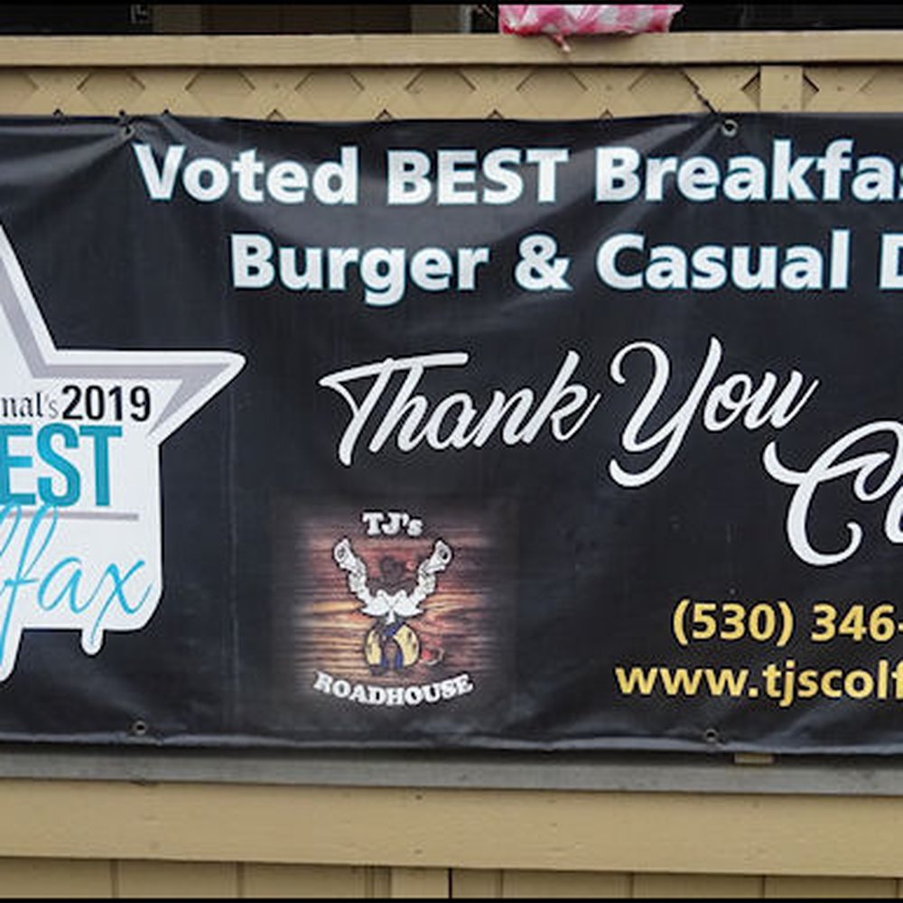 TJ's Roadhouse - Back in 2019, the Auburn Journal voted TJ's as the BEST breakfast, lunch, burger and casual dining in Colfax. - American Near Me - Colfax, California TJ's Roadhouse - Back in 2019, the Auburn Journal voted TJ's as the BEST breakfast, lunch, burger and casual dining in Colfax. - American Near Me - Colfax, California