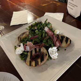 The Bistro - Seasonal salad- burrata and grilled peach salad - American Near Me - Brooksville, Florida The Bistro - Seasonal salad- burrata and grilled peach salad - American Near Me - Brooksville, Florida