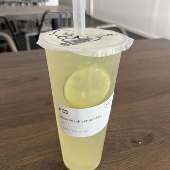 Bear Cup - white peach lemon tea - Bubble Tea Near Me - Fullerton, California Bear Cup - white peach lemon tea - Bubble Tea Near Me - Fullerton, California
