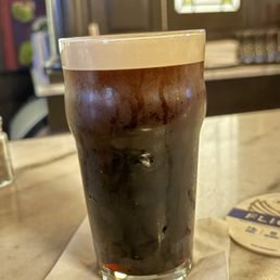 Pint of Guinness Stout on draft.